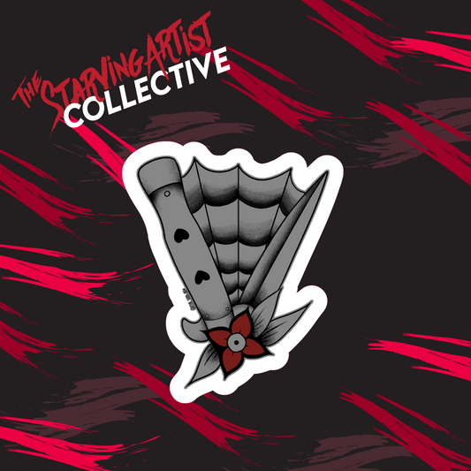 Switchblade Tattoo Sticker | Vinyl Die-Cut Sticker