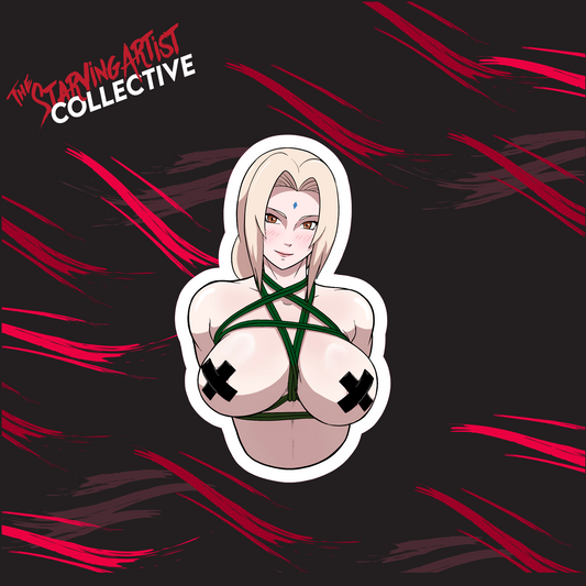 Shibari Tsunade Sticker | Vinyl Die-Cut Sticker