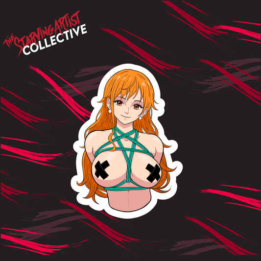 Shibari Nami Sticker | Vinyl Die-Cut Sticker