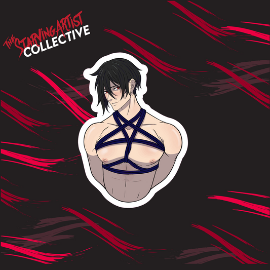 Shibari Sebastion Sticker | Vinyl Die-Cut Sticker