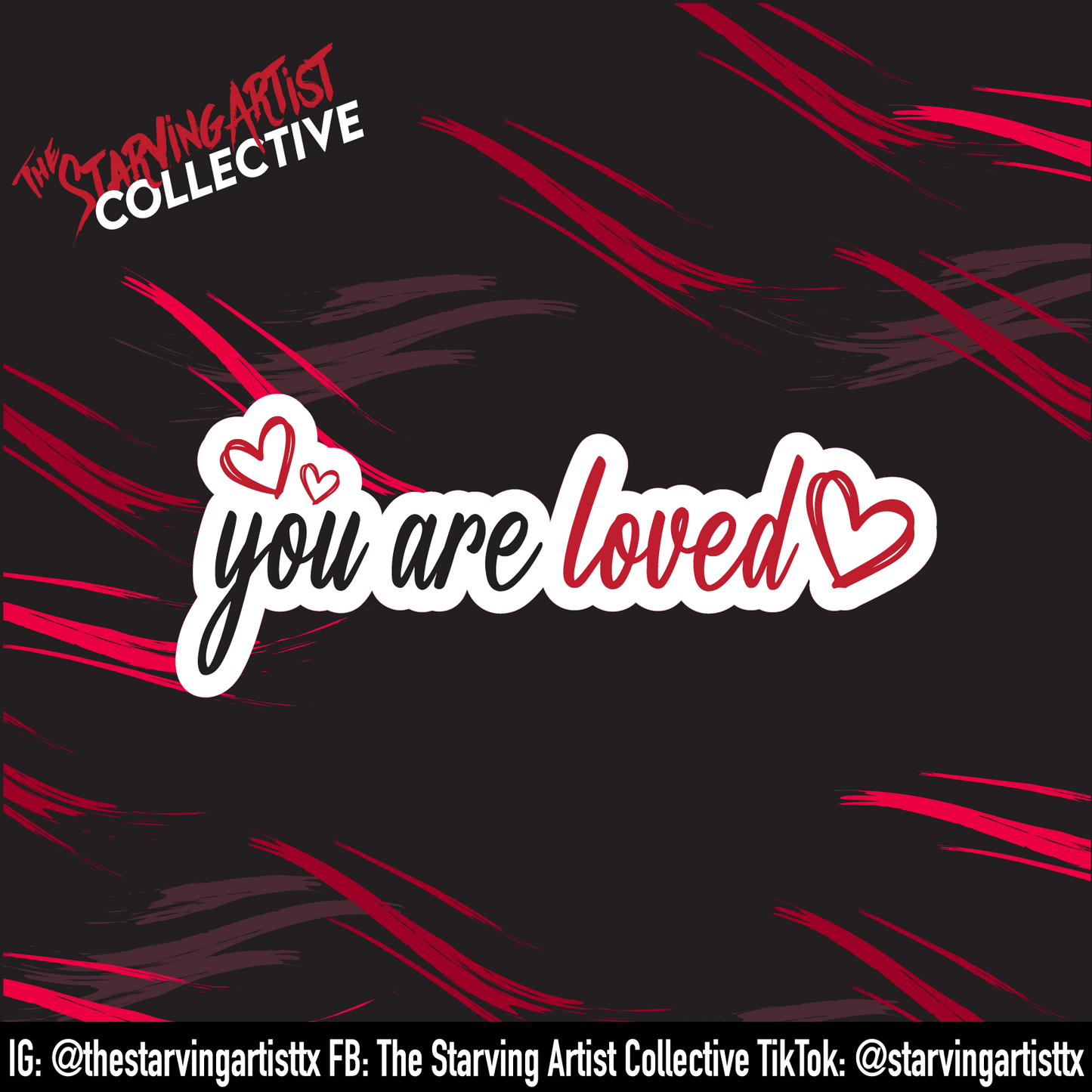 You Are Loved Sticker | Vinyl Die-Cut Sticker